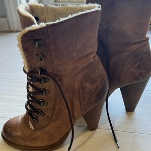 ALDO Fur Lined Heel Boots
